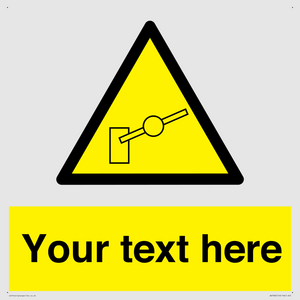 Custom warning barrier